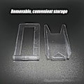 Miniatyrbillede 2 af 5: 6 Stykker Akrylplastik til DVD, Ståplader, Klar Akryl Bogstøtte, Todelt Justerbar Klar Akrylplastik Display Stand Staffeli