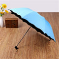 Miniatyrbild 3 av 5: Damparasoll för kvinnor UV-skydd för kvinnor Parasol Lätt Anit-UV Parasoller för sommarsolskydd Sky Blue