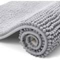 Miniatyrbild 1 av 4: Halkfri Chenille Badrumsmatta, Extra Mjuk Badrumsmatta, Superabsorberande Fluffiga Badrumsmattor för Badrum, 40 x 60 cm, Grå