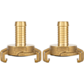 Miniatyrbilde 1 av 2: 2x messing hurtigkobling 1/2 tomme muffe (Geka System Tilkobling 1/2 tomme muffe)