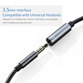 Miniatyrbild 5 av 6: INF USB-C-adapter för 3,5 mm-hörlurar och USB-C-laddare Svart