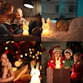 Miniatyrbillede 3 af 4: Baby Kanin Natlampe Touch 7 Farver Lys Timer Funktion Sengelampe til Børneværelse Gave Legetøj Natlampe