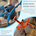 Miniatyrbilde 3 av 5: T13 Multi-leddet Actionfigurer, Titan 13 Actionfigur Transparent