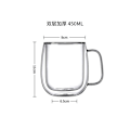 Miniatyrbilde 3 av 3: Dobbeltveggede kaffekopper i glass, sett med 2, 350 ml - Vakuumisolert