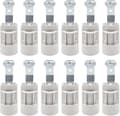 E14 lampeholder, vanlig justerbar lysekroneholder (12 stk.)
