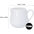 Miniatyrbillede 3 af 3: Keramik, 75 ml, Hvid - 2 stk.