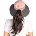 Miniatyrbild 2 av 6: Sommarhatt för kvinnor, bredbrättad meshkeps, utomhusfiskehattar, UV-skydd, strandhatt för kvinnor Rosa