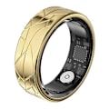 Miniatyrbilde 2 av 5: 17.4mm~21.5mm Sprekkdesign Multifunksjonell Helseovervåkende Smartring med Ladeetui Gold Size 10