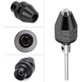 Miniatyrbilde 3 av 5: Multifunksjonell Nøkkelfri Drill Chuck 4-pakning Mini Nøkkelfri Drill Chuck Universal Adapter Nøkkelfri Multi Chuck for Elektriske Slipere 0.4-3.2mm