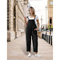 Miniatyrbild 3 av 4: Dam Overaller Lös Ledig Ärmlös Overall Lång Jumpsuit Playsuit Hängselbyxor PV9UK