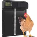 Automatisk hönshusdörr med klämskyddstimer, hönshusdörr i aluminiumlegering, programmerbar LED-display