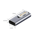 Miniatyrbild 4 av 5: 2st Adapter Laddare Snabbladdning Magnetisk Aluminiumlegering PD USB C till Mag-Safe 2 Strömomvandlare för MacBook Air/Pro