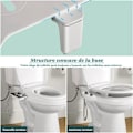 Miniatyrbillede 2 af 4: Ikke-elektrisk bidet-sprøjte med selvrensende dobbelte indtrækkelige dyser - Justerbar trykknap til koldt vand - Sort