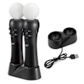 Miniatyrbillede 1 af 5: PS4 VR Move Motion Controllere med Dobbelt Oplader - Forbedrede Gaming Controllere til Virtual Reality