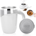 Miniatyrbilde 1 av 6: Selvrørende kopp, magisk krus, melk, kaffekopp, smart krus for kaffe. White