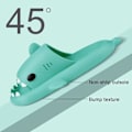 Miniatyrbild 3 av 7: Hajtofflor för pojkar och flickor, Shark Flip Flops för män och kvinnor, Shark Slippers, Bekväma halkfria pool-hajsandaler med tjock sula för sommaren Green mint 40/41