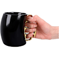 Miniatyrbillede 3 af 3: Knuckle Duster Krus, Kaffekrus, Tekande Keramisk Kop, Sjovt Krus, Venner Krus black gold