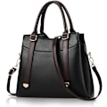 Miniatyrbillede 1 af 7: Damehåndtasker, Elegant Tote Bag med Top-Håndtag, Skuldertaske, Patent Læder Håndtaske, Arbejdstaske til Damer Negro