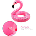 Miniatyrbild 3 av 4: Rosa Flamingo Uppblåsbar Flamingo Pool för Vuxna Ca. 105cm Utomhus Party Strandflotte Leksak Fantastisk Uppblåsbar Ring Flyt för Både Vuxna och Barn