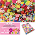 Miniatyrbilde 3 av 4: Knapper for Håndverk 1000 stk Blandet Assortert Fargerike Knapper Resin Runde Håndverksknapper for DIY