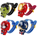 Miniatyrbillede 5 af 5: The Avengers Elektronisk Ur Spider Man Captain America Hulk Deformation Legetøj Hulk Hulk