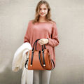 Miniatyrbillede 2 af 7: Damehåndtasker, Elegant Tote Bag med Top-Håndtag, Skuldertaske, Patent Læder Håndtaske, Arbejdstaske til Damer Naranja oscuro