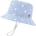 Miniatyrbilde 1 av 5: Barnesolhatt Justerbar Solhatt Pustende Strandhatt For Gutter Jenter_ll 12-24 Måneder Star Light Blue