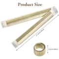 Miniatyrbilde 3 av 3: 2 stk. Enkel Donut Bun Maker for Hår, Fransk Twist Fold Wrap Snap Band for å Lage DIY Hårfrisyrer, Ballett Hår Deft Bun Hårstylingtilbehør White