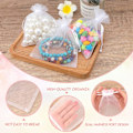 Miniatyrbillede 3 af 3: Hvide Organza Gaveposer, 13*18CM Små Organza Poser, 100 STK Bryllupssmykkeposer, Klare Mesh Poser til Bryllup White 13*18cm