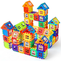 Miniatyrbild 1 av 4: Byggleksak - Blockhus - 140 Delar - Fönsterpaneler - Ålder 3+