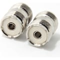 Miniatyrbilde 2 av 3: UHF PL-259 Hunn til UHF PL-259 Hunn Koaksial Adapter Koblingsledd for CB Ham Radio Antenne Pakke med 2
