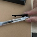 Miniatyrbilde 2 av 5: 0,5 mm svart gel kulepenn Ekstra fin kulepenn for kontor- og skoleutstyr (5 stk)