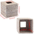 Miniatyrbillede 2 af 4: Firkantet Serviet Holder Dekoration Serviet Organizer Boks Terning Servietpapir Holder Boks Serviet Opbevaringskasse Dispenser Serviet Organizer