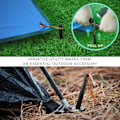 Miniatyrbilde 3 av 6: Teltplugger, 12 stk Teltplugger Teltspiker Sandplugger (Svart)