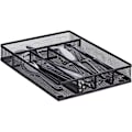 Miniatyrbilde 1 av 4: NetBoat Bestikkbrett netting stål metall bestikkboks bestikkinnlegg HxBxD: 5,3 x 24 x 32,5 cm, svart