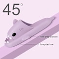 Miniatyrbild 3 av 7: Hajtofflor för pojkar och flickor, Shark Flip Flops för män och kvinnor, Shark Slippers, Bekväma halkfria pool-hajsandaler med tjock sula för sommaren Purple 40/41