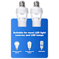 Miniatyrbillede 4 af 4: Bevægelsesaktiveret lysfatning, bevægelsessensor lampeholder | E27 Smart lampeholder adapter