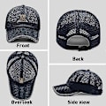 Miniatyrbillede 4 af 5: Unisex Åndbar Fuld Mesh Hat, Hurtigtørrende Løbehat, Sommer Mesh Baseball Cap Justerbar Kølende Vandsportshat Blue