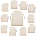 Miniatyrbilde 1 av 5: 10 stk. små stoffposer for maling, mini poser for gaver beige 15*22cm