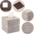 Miniatyrbillede 4 af 4: Firkantet Serviet Holder Dekoration Serviet Organizer Boks Terning Servietpapir Holder Boks Serviet Opbevaringskasse Dispenser Serviet Organizer