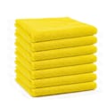 Miniatyrbillede 1 af 5: Sæt med 7 mikrofiber viskestykker, bløde, super absorberende og fnugfri Yellow
