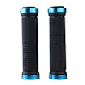 Miniatyrbilde 1 av 4: Blå Lock-on Sykkelstyre Grips - 2-pakning