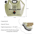Miniatyrbild 2 av 7: Hopfällbar vattenbehållare med pip, 8L dricksvattenbehållare för utomhuscamping picknick BBQ vandring ryggsäck överlevnad 4PCS
