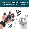 Miniatyrbild 3 av 6: 2-pack fingerförstärkare handgreppsstärkare 6 motståndsnivåer band silikon handledssträckare gitarrfingerövningstränare
