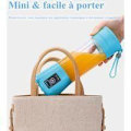 Miniatyrbillede 3 af 4: Bærbar Elektrisk Frugt Blender Mini USB Genopladelig Smoothies 380ml Seks Blade Juice Flaske