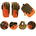 Pikkukuva 3 / 5: Kompakti vyölaukku, Military Army EDC -vyötärölaukku, urheiluun, patikointiin ja retkeilyyn orange color