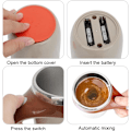 Miniatyrbilde 4 av 6: Selvrørende kopp, magisk krus, melk, kaffekopp, smart krus for kaffe. Brown