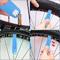 Miniatyrbild 5 av 5: 3 Stycken Däckjärn för Cykel, Demonteringsverktyg för Cykeldäck, Professionellt Däckjärn och Slangbytare för MTB-däck, Verktyg för att Ta Bort Racerdäck