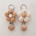 Pikkukuva 5 / 5: Tyylikäs Kukkahattu Klipsi Kätevä Kukkahattu Klipsi Matkatarvike Käytännöllinen Kukkahattu Pidike Sopii Hattuun ja Laukkuun Apricot with rose re