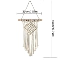 Miniatyrbild 2 av 5: Macrame väggdekoration med bomullsrep, handvävd bohemisk gobeläng, geometrisk konst, vacker heminredning